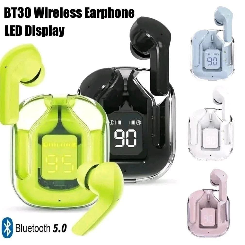 BT30 Wireless Bluetooth Earphones with LED Display – Bluetooth 5.0